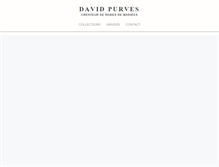 Tablet Screenshot of davidpurves.com